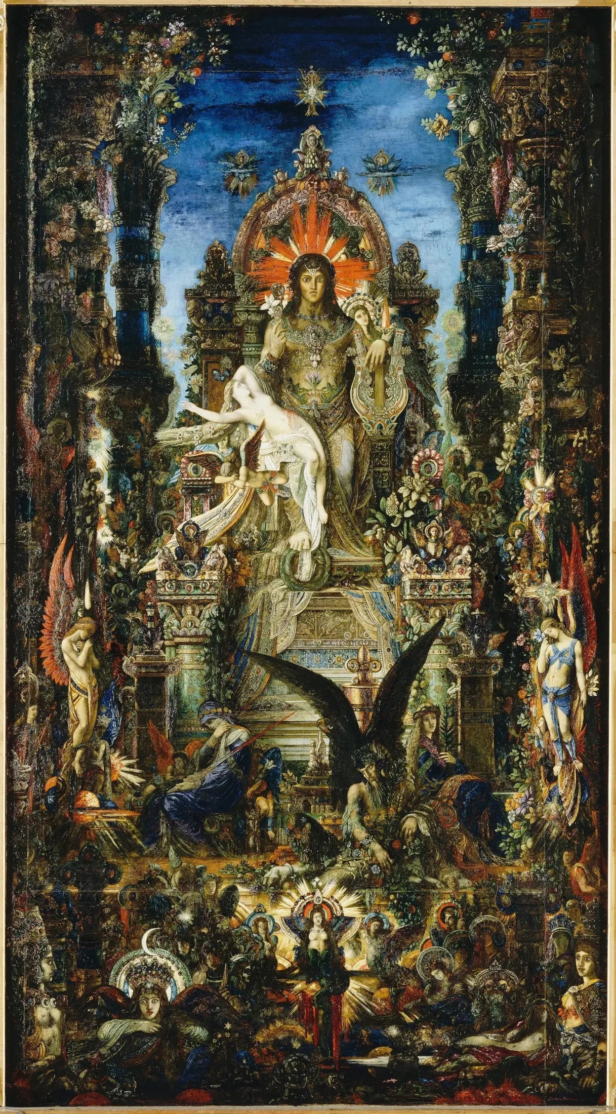 Jupiter et Sémélé - Gustave Moreau image 1 reproduction artisanale de tableau