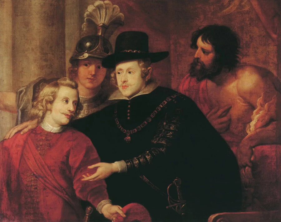 Kardinaal Infant Ferdinand يودع أخاه الملك فيليب الرابع - بيتر بول روبنز