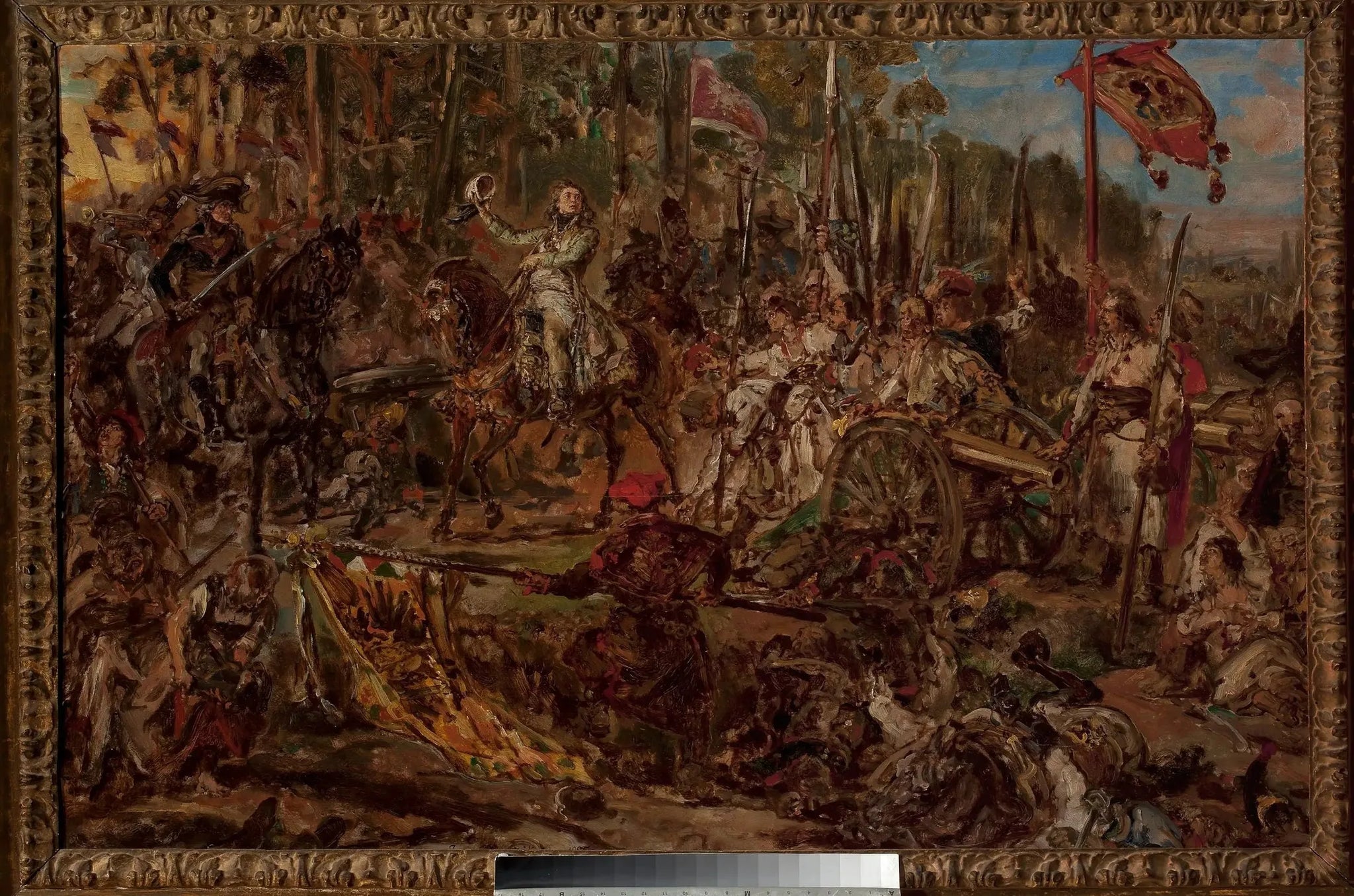 Kościuszko à Racławice, croquis - Jan Matejko image 1 reproduction artisanale de tableau