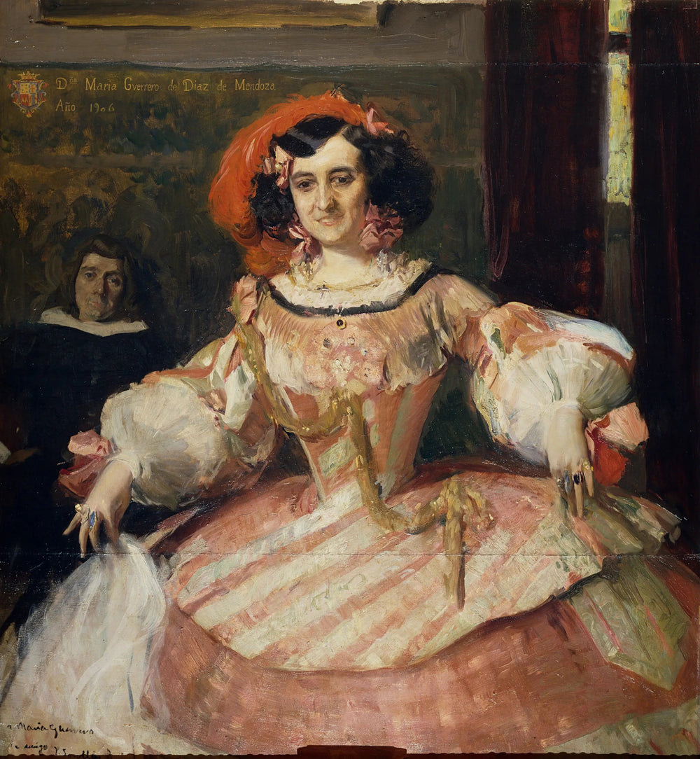 Reproduction du tableau « L'actrice María Guerrero comme « La dame boba » - Joaquín Sorolla » par Alpha Reproduction en peinture à l’huile