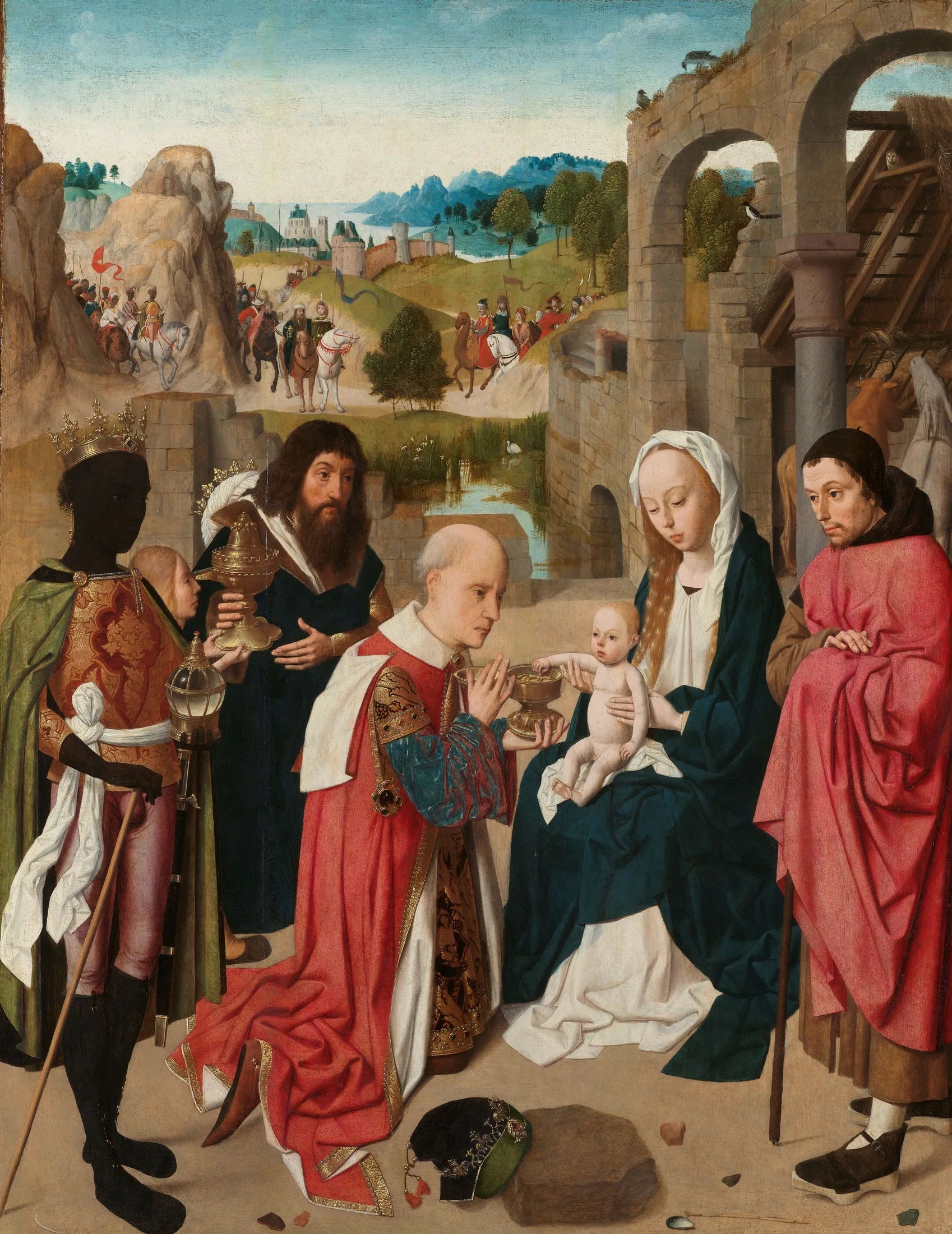 L'Adoration des Mages - Geertgen tot Sint Jans image 1 reproduction réalisée par Alpha Reproduction