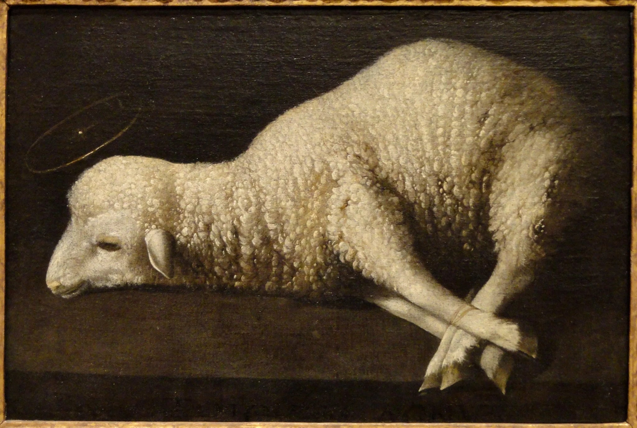 L'Agneau de Dieu - Francisco de Zurbarán image 1 tableau peint à l’huile sur toile
