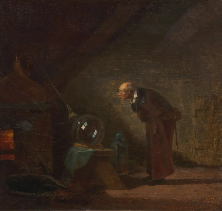 L'Alchimiste - Carl Spitzweg image 1 tableau peint à l’huile sur toile