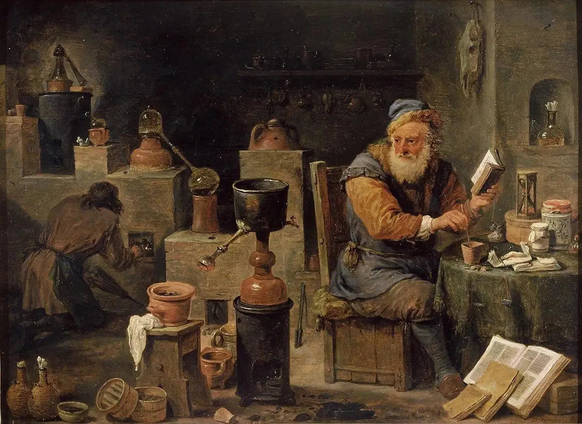 L'alchimiste - David Teniers le Jeune image 1 reproduction de peinture à l’huile