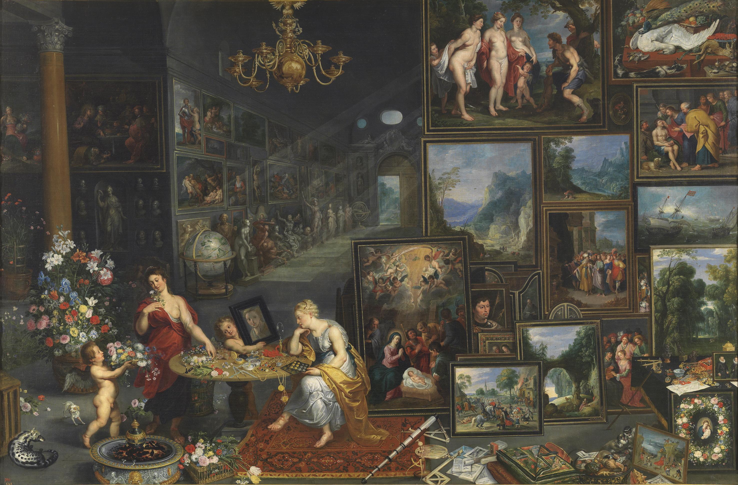 L'Allégorie de la vue et de l'odorat - Jan Brueghel le Jeune