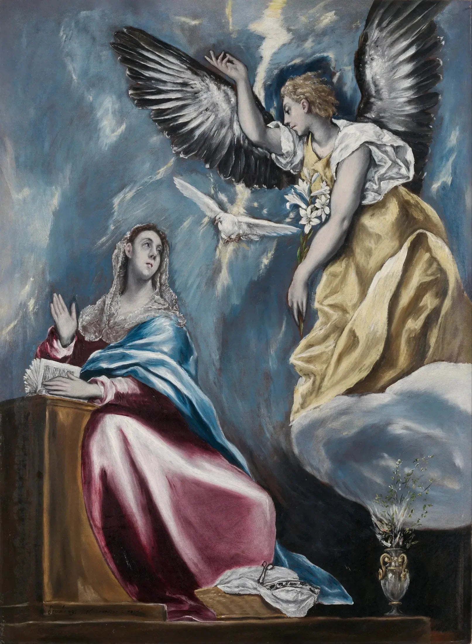 L'Annonciation - El Greco image 1 copie peinte à la main à l’huile