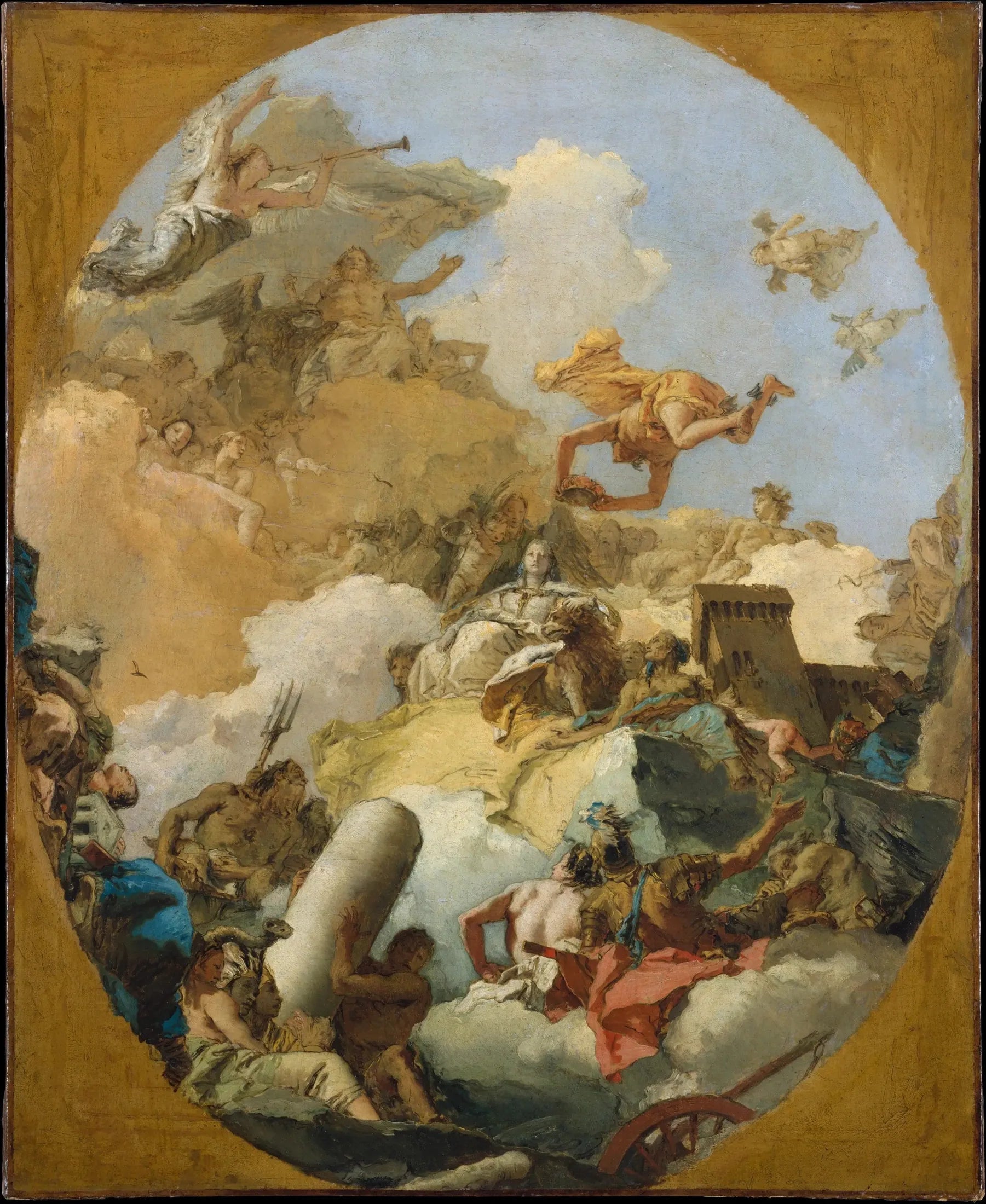 L'apothéose de la monarchie espagnole - Giovanni Battista Tiepolo image 1 copie peinte à la main à l’huile