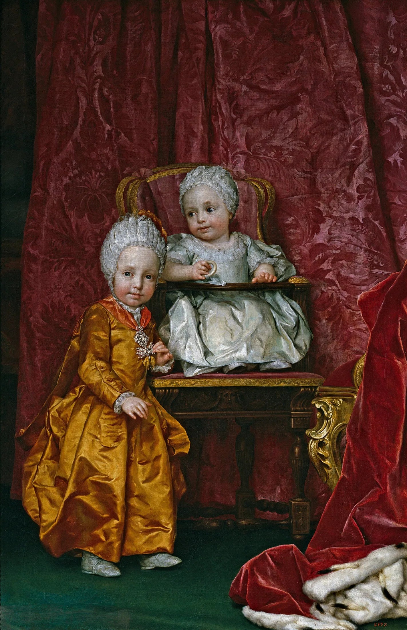 L'archiduc Ferdinand et l'archiduchesse Marie Anne d'Autriche - Anton Raphael Mengs image 1 copie de tableau peinte à la main