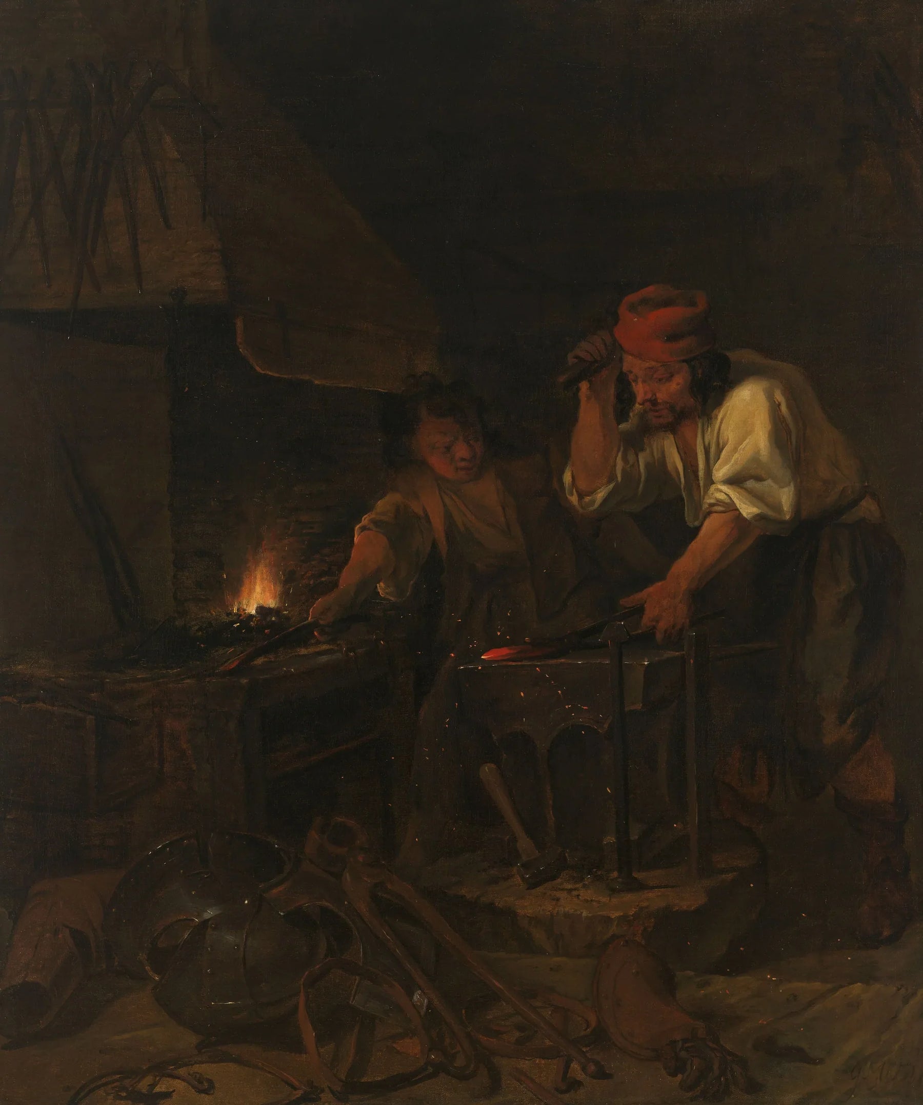 L'armurier - Gabriel Metsu image 1 reproduction d’œuvre d’art à l’huile