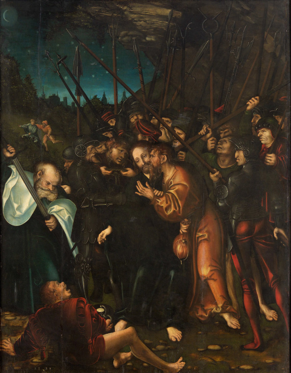 L'arrestation du Christ - Lucas Cranach the Elder image 1 tableau peint à l’huile sur toile