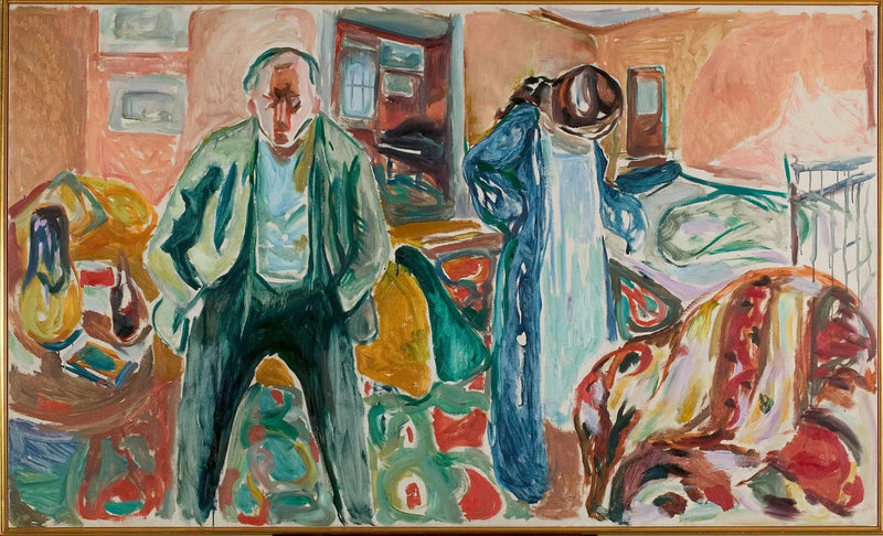الفنان ونموذجه - إدفارد مونش
