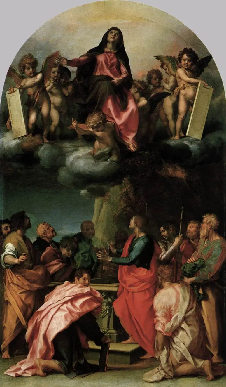 L'Assomption de la Vierge - Andrea del Sarto image 1 copie de tableau peinte à la main