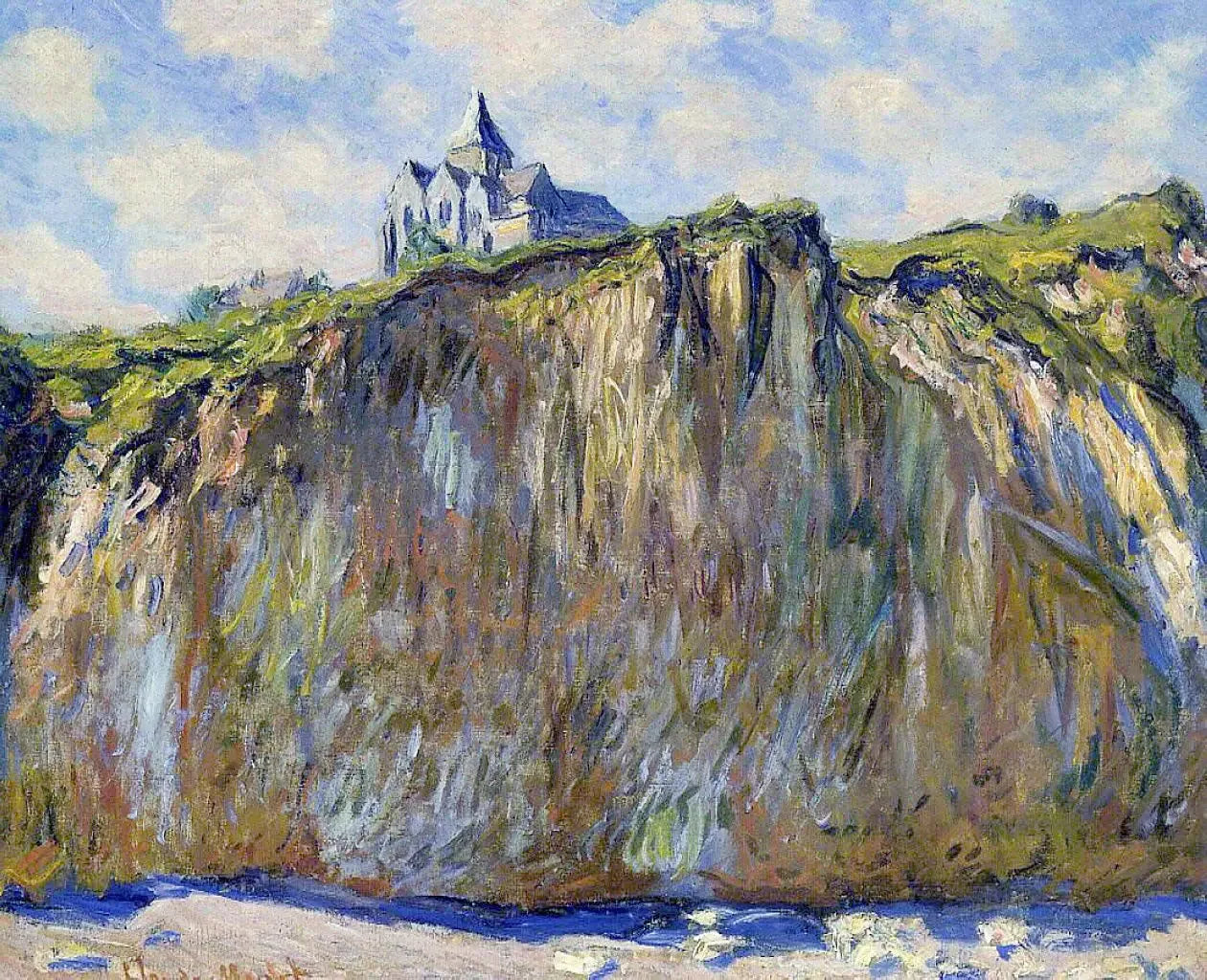 L'église de Varengeville, effet matinal - Claude Monet image 1 reproduction de peinture à l’huile