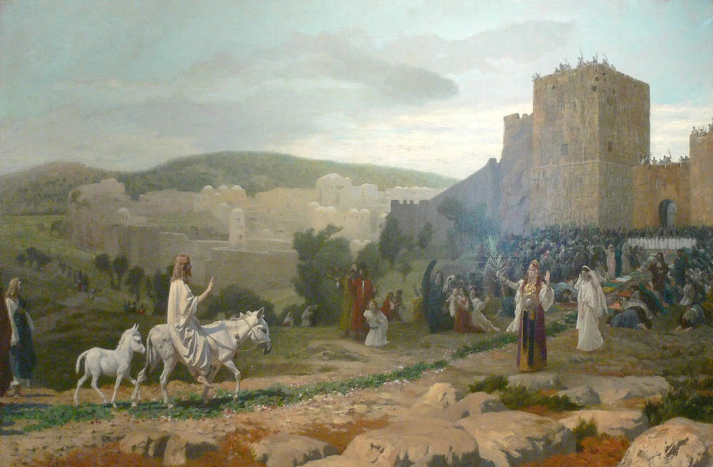 L'Entrée du Christ à Jérusalem - Jean-Léon Gérôme image 1 reproduction de peinture à l’huile