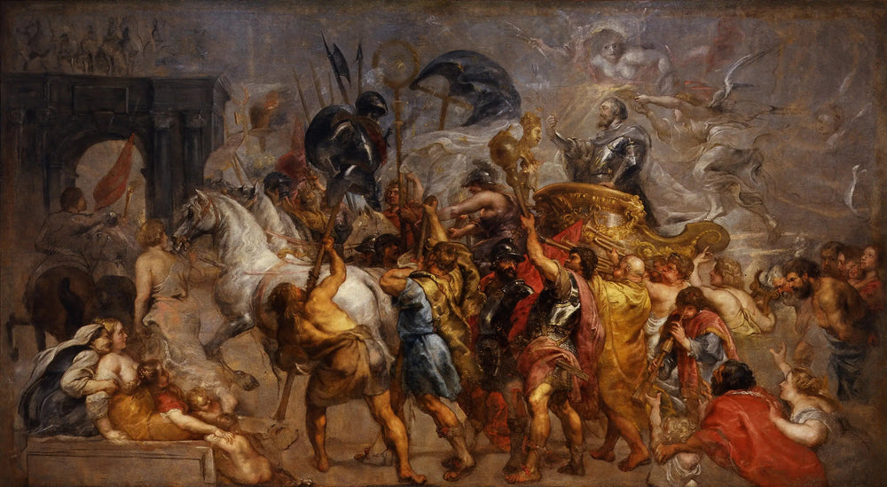 L'Entrée triomphale d'Henri IV dans Paris - Peter Paul Rubens image 1 reproduction d’œuvre d’art à l’huile
