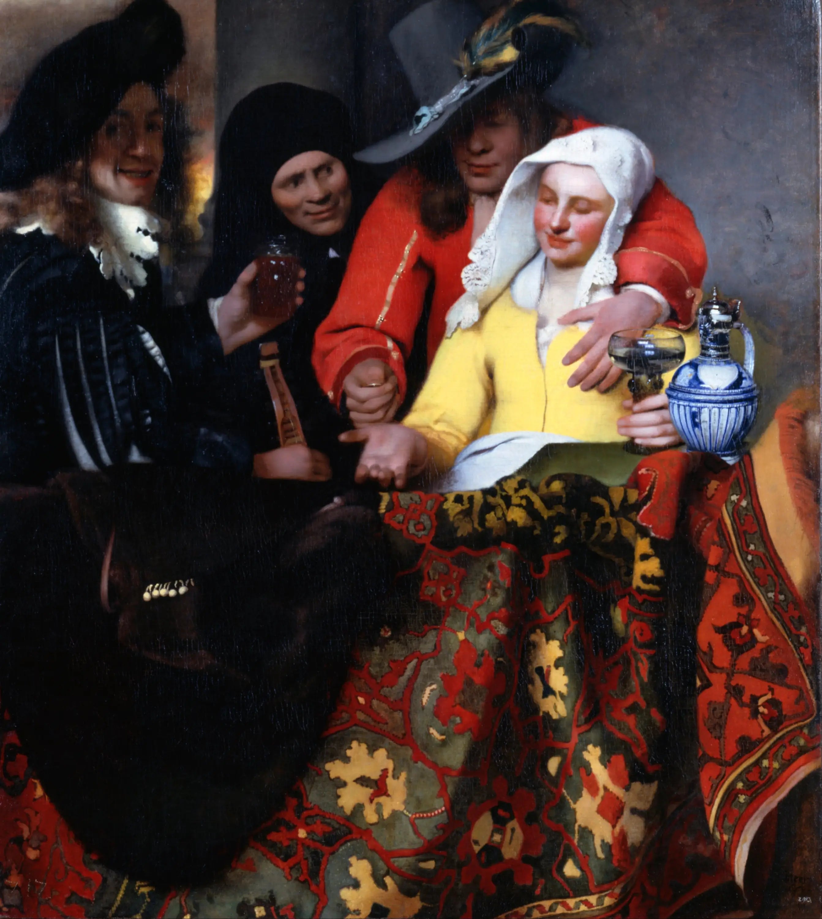 L'Entremetteuse - Johannes Vermeer image 1 copie de tableau peinte à la main