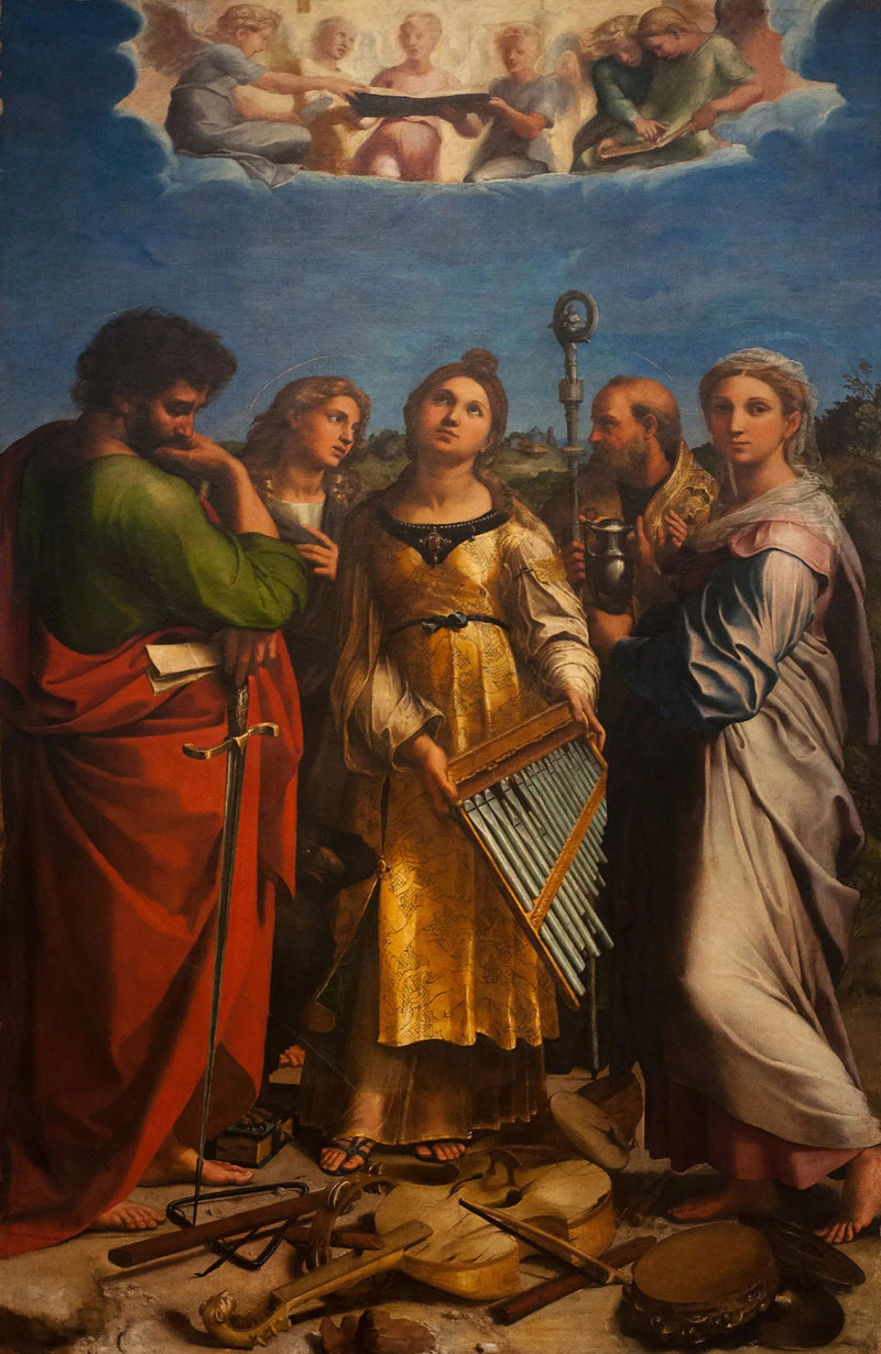 نشوة القديسة سيسيليا - رافائيل سانزيو