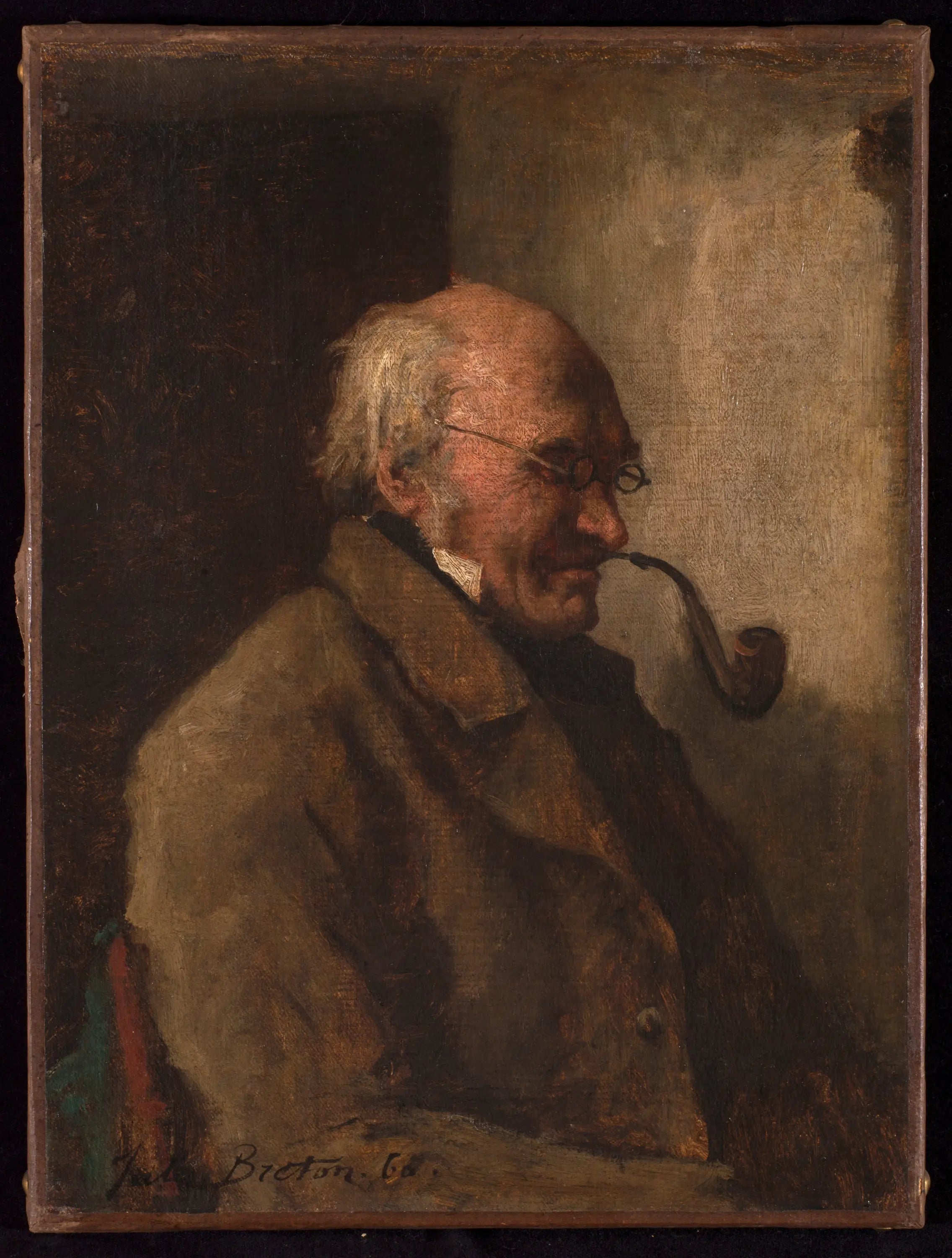 L’homme à la pipe - Jules Breton - Alpha Reproduction