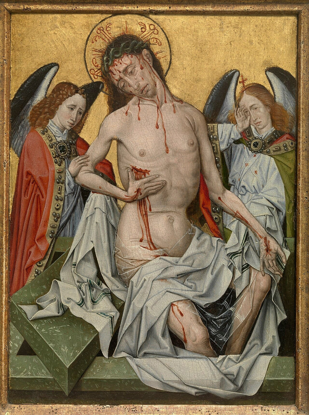 L'Homme de douleurs - Robert Campin image 1 reproduction réalisée par Alpha Reproduction