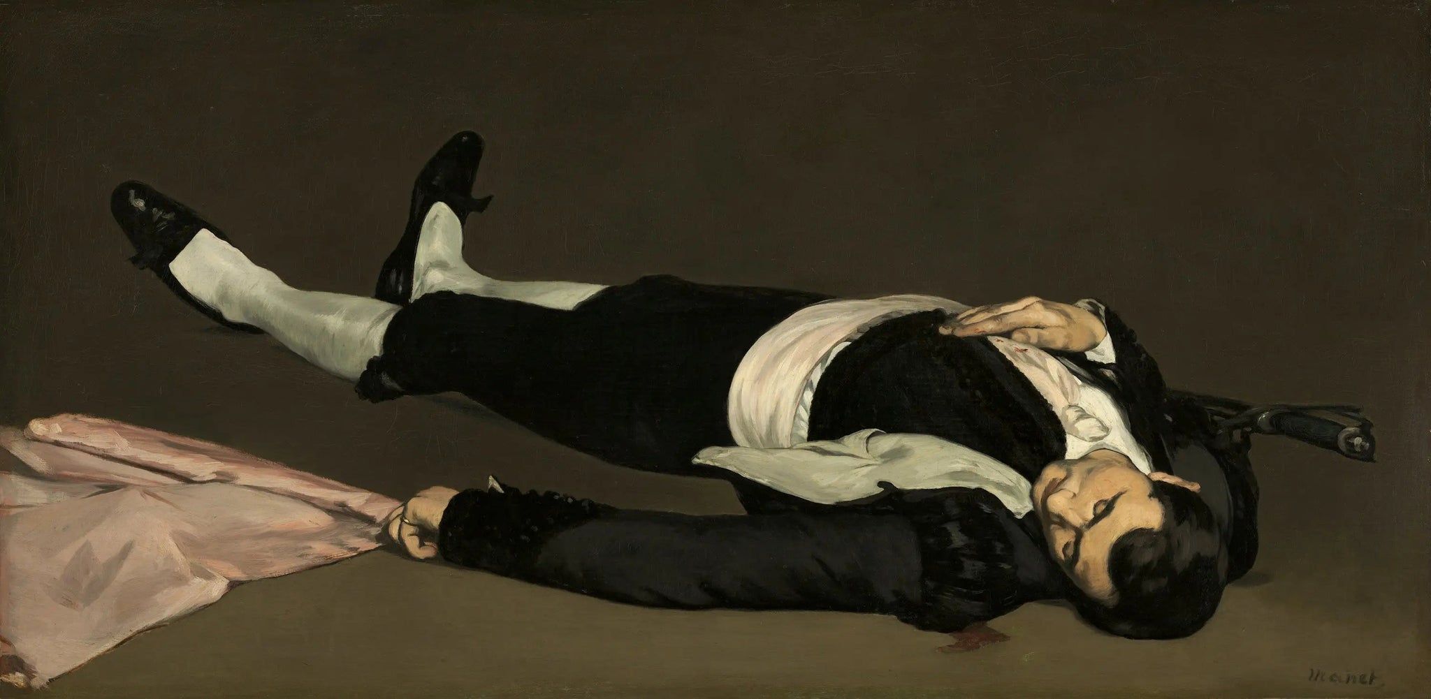 L'Homme mort - Édouard Manet image 1 copie de tableau peinte à la main