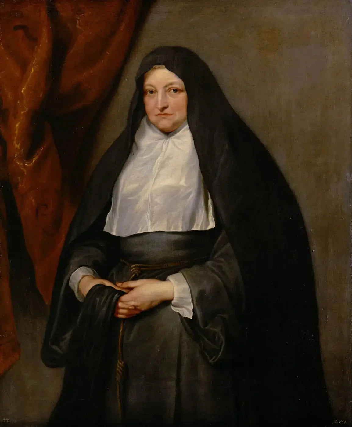 L'infante Isabelle Claire Eugénie d'Autriche en religieuse - Antoine van Dyck image 1 reproduction de peinture à l’huile