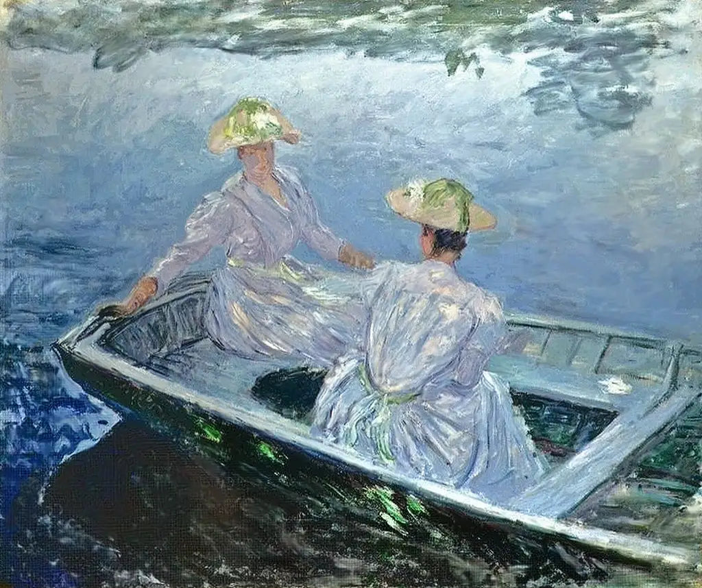 Reproduction du tableau « La Barque bleue - Claude Monet » par Alpha Reproduction en peinture à l’huile