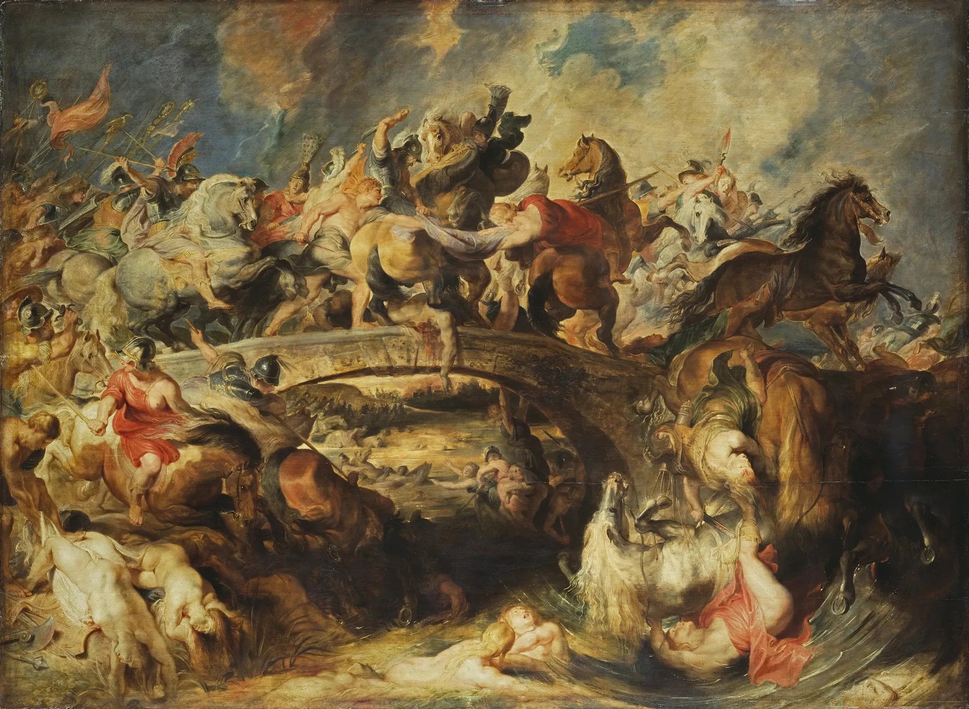 La Bataille des Amazones - Peter Paul Rubens image 1 copie de tableau peinte à la main