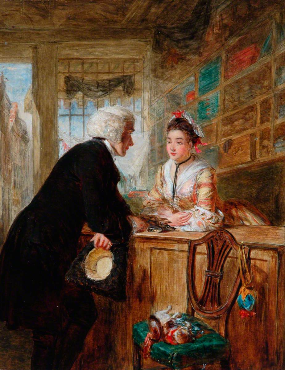 La belle Grisette - William Powell Frith image 1 copie peinte à la main à l’huile