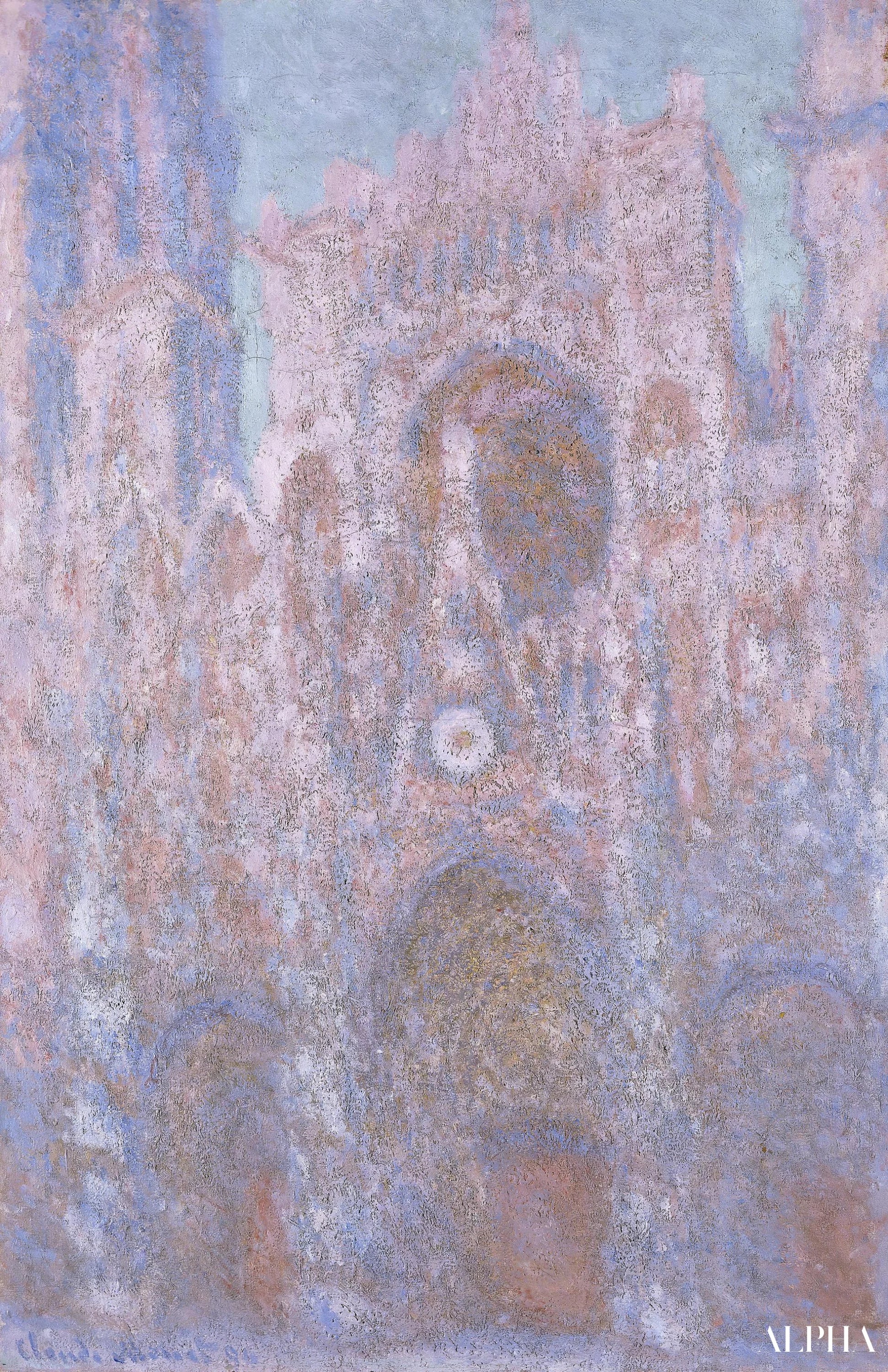 La Cathédrale de Rouen. Symphonie en gris et noir (W1323) - Claude Monet - Reproductions de tableaux et peintures haut de gamme