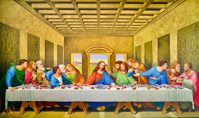 The Last Supper – Une réinterprétation du chef-d’œuvre de Léonard de Vinci par Master Apollon | 270 x 160 cm