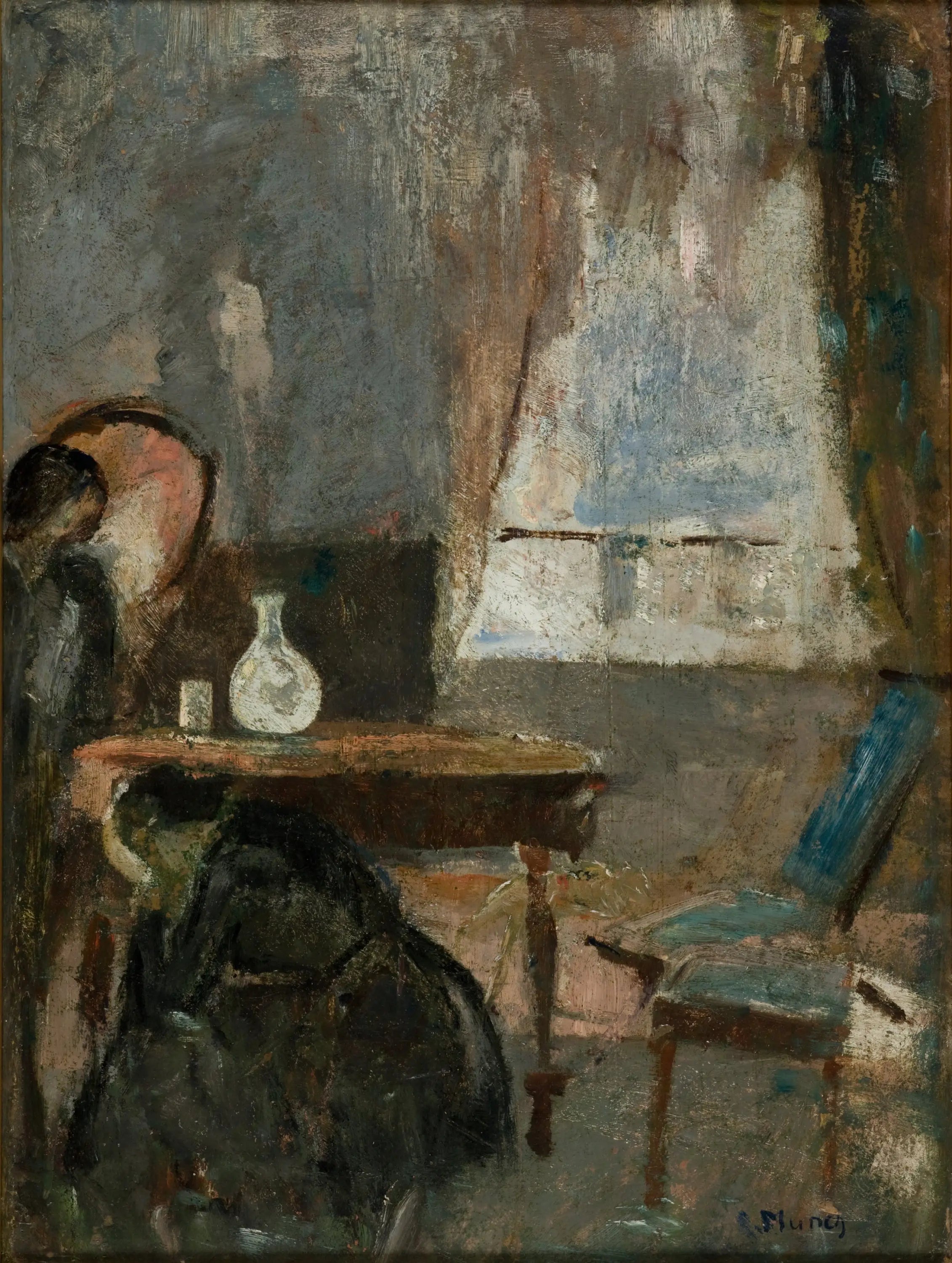 La Chambre du malade - Edvard Munch image 1 copie peinte à la main à l’huile