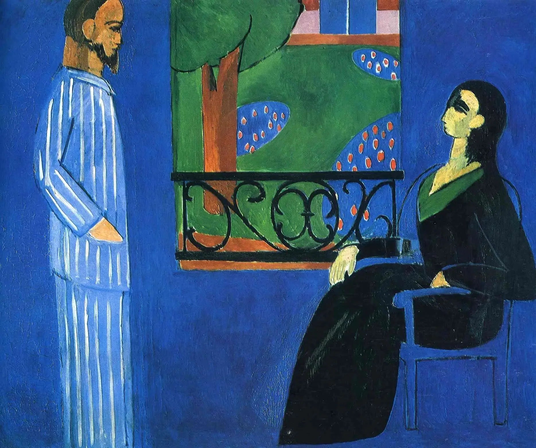La Conversation - Henri Matisse image 1 copie de tableau peinte à la main