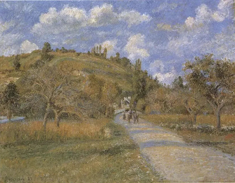 La côte du Valhermeil, Auvers-sur-Oise - Camille Pissarro image 1 reproduction artisanale de tableau