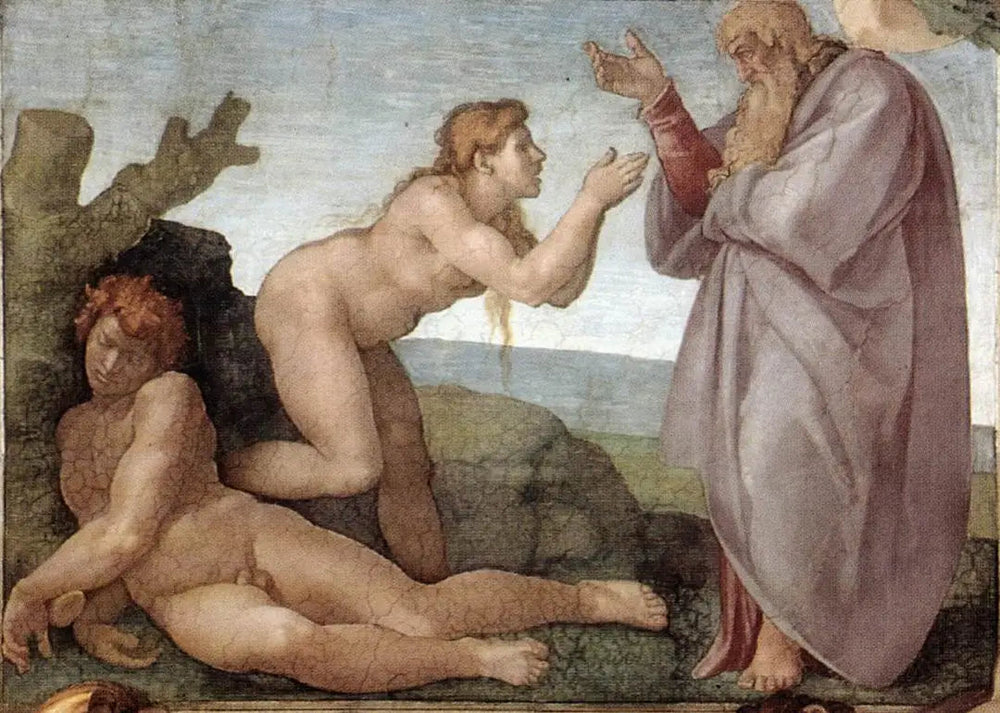 La Création d'Ève - Michel-Ange image 1 reproduction de peinture à l’huile