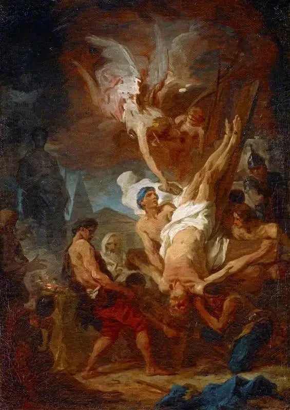 La Crucifixion de Saint Pierre - Pierre Subleyras image 1 reproduction artisanale de tableau