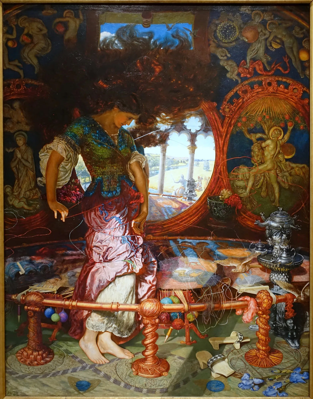 La Dame de Shalott - William Holman Hunt image 1 copie de tableau peinte à la main