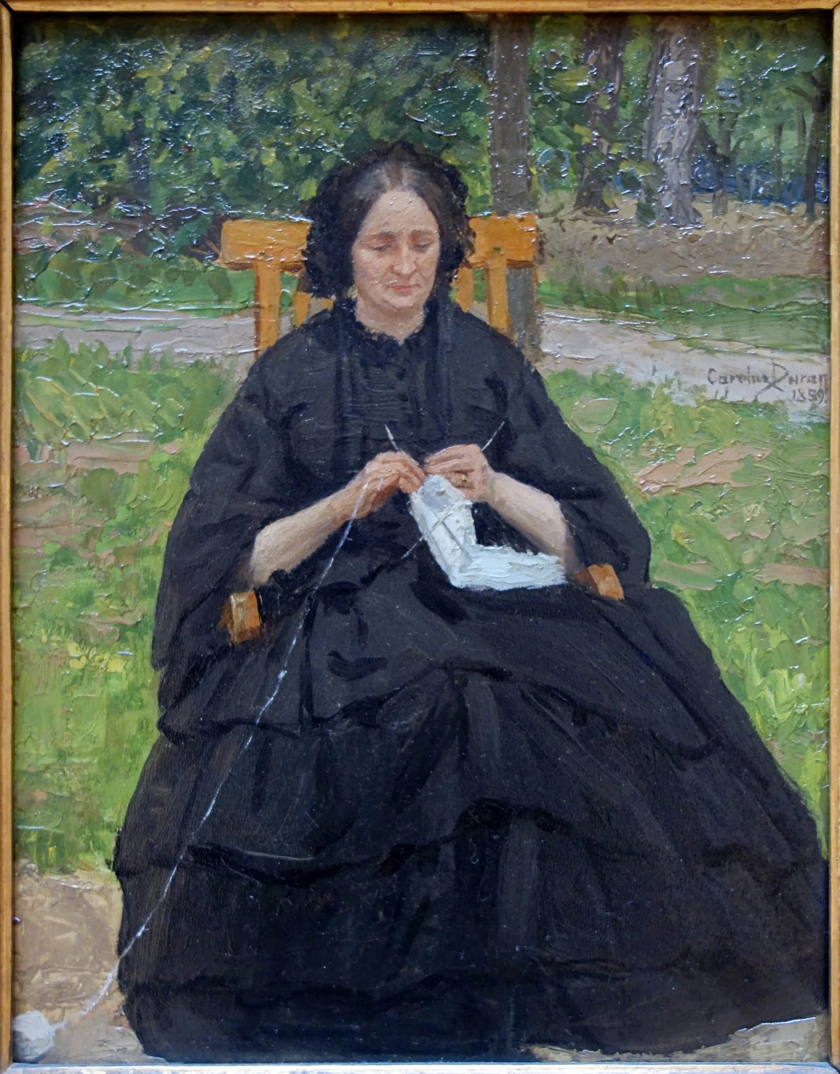 La dame en noir - Carolus-Duran image 1 reproduction d’œuvre d’art à l’huile