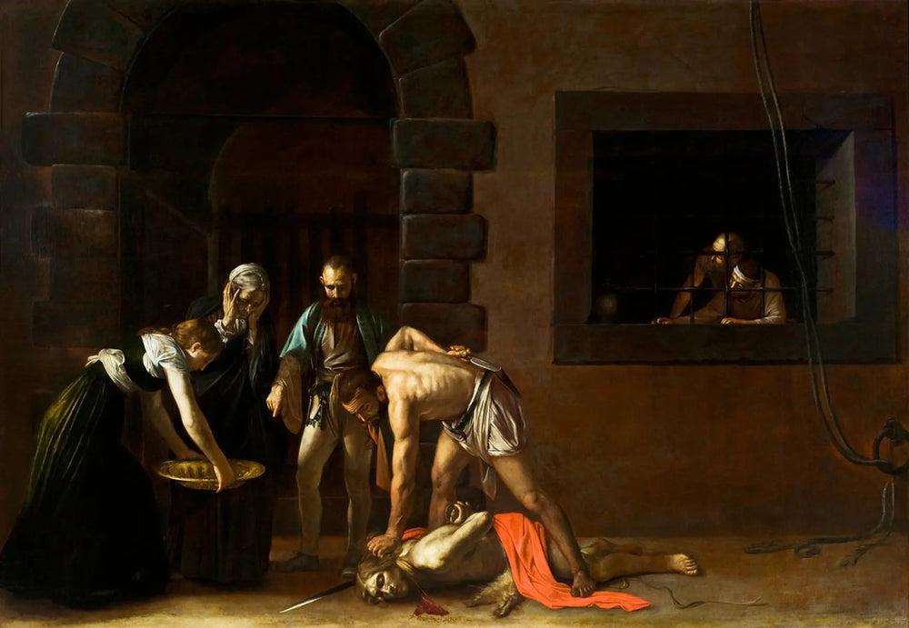 La Décollation de saint Jean-Baptiste - Le Caravage image 1 tableau peint à l’huile sur toile