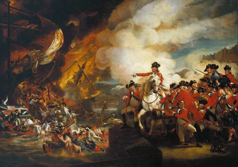 هزيمة البطاريات العائمة في جبل طارق، سبتمبر 1782 - جون سينغلتون كوبلي