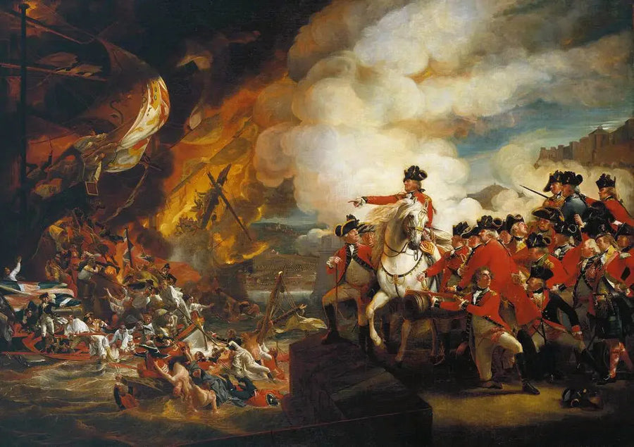 هزيمة البطاريات العائمة في جبل طارق، سبتمبر 1782 - جون سينغلتون كوبلي