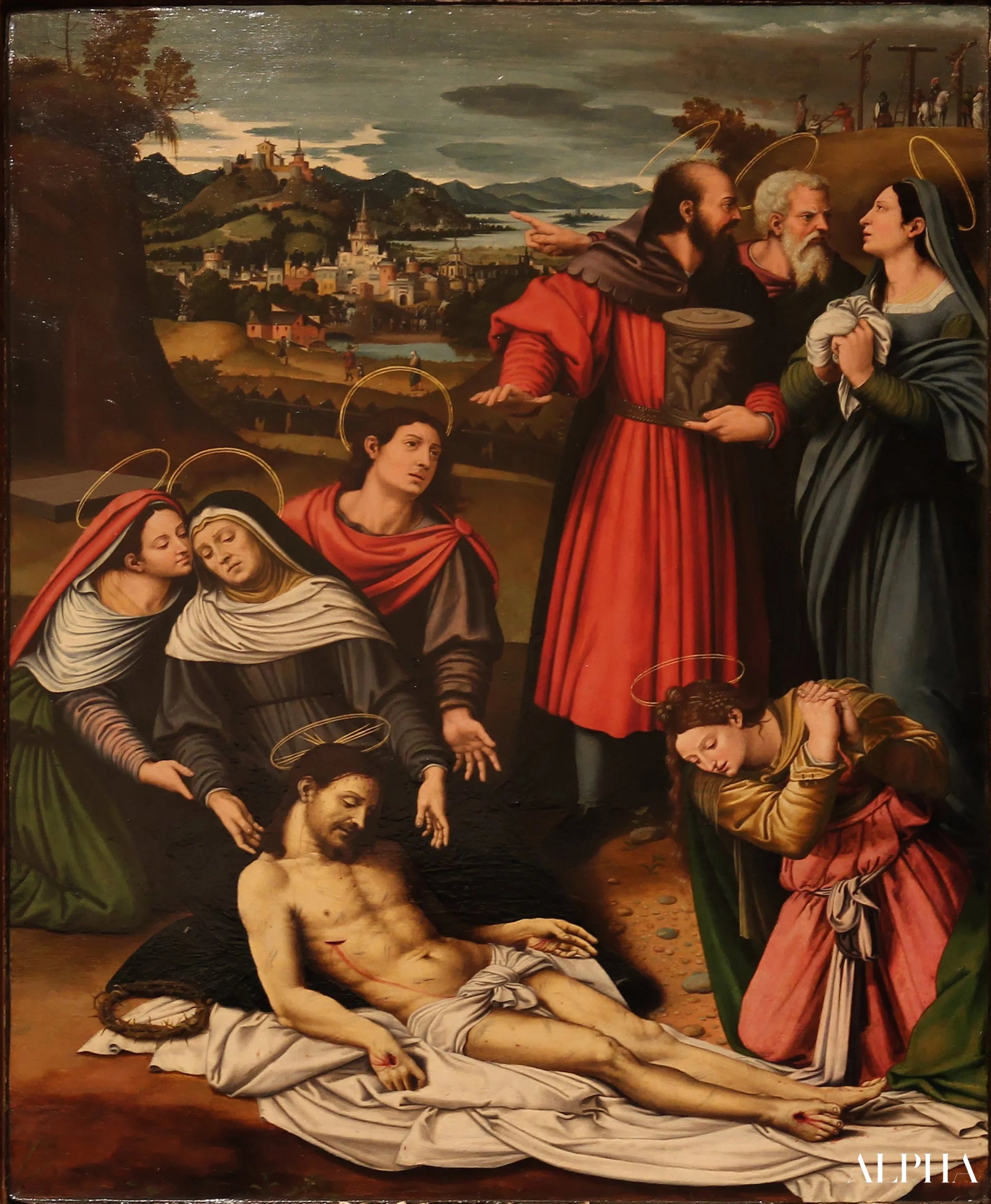 La Déploration du Christ - Vicente Juan Masip - Reproductions de tableaux et peintures haut de gamme