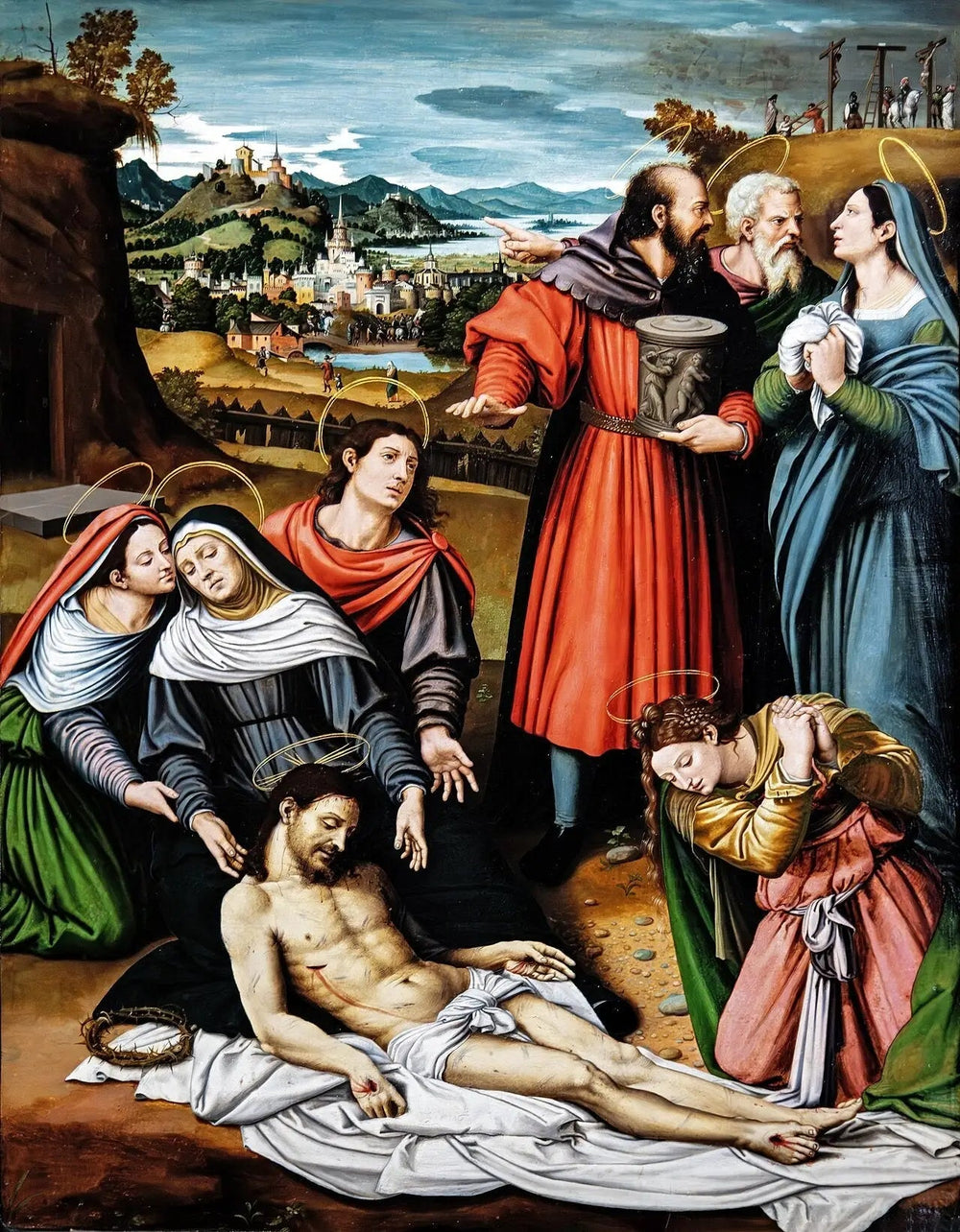 La Déploration du Christ - Vicente Masip image 1 reproduction de peinture à l’huile