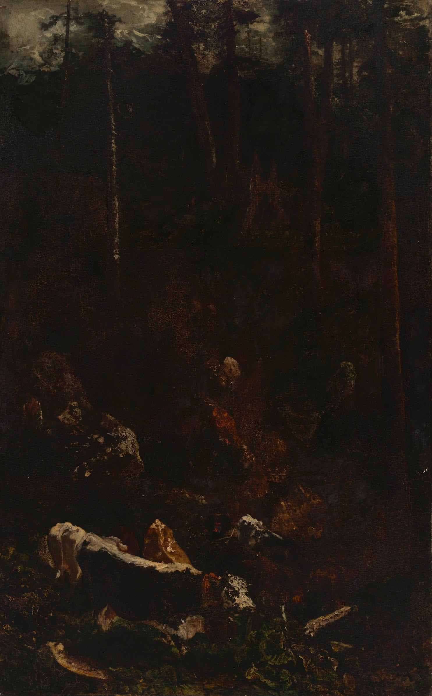 La descente du bétail dans les montagnes du Haut Jura - Théodore Rousseau image 1 reproduction de peinture à l’huile
