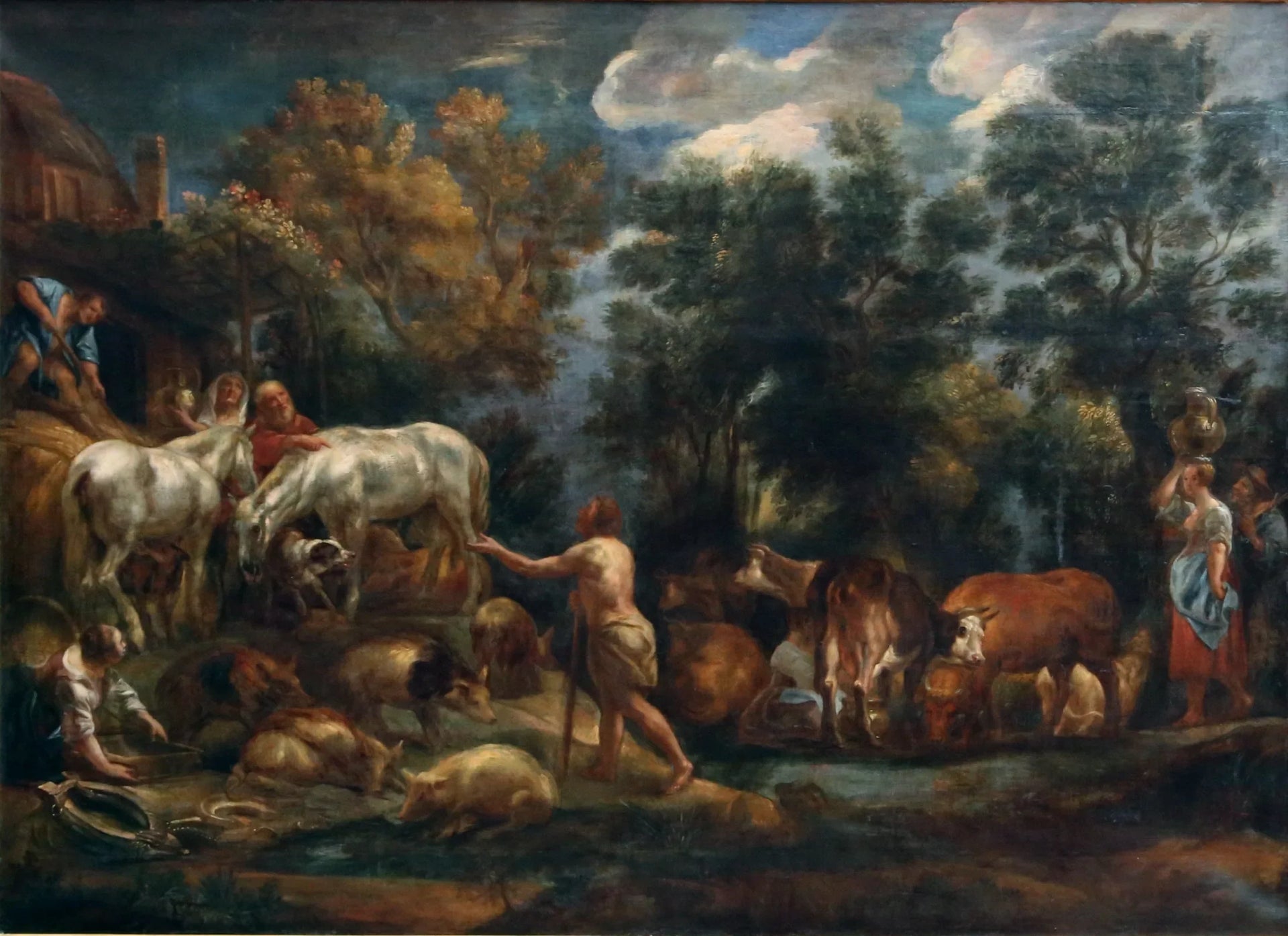 La Détresse de l'enfant prodigue - Jacob Jordaens image 1 copie peinte à la main à l’huile
