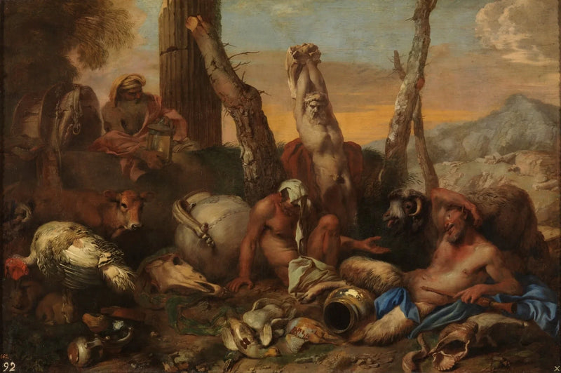 La fable de Diogène - Giovanni Benedetto Castiglione