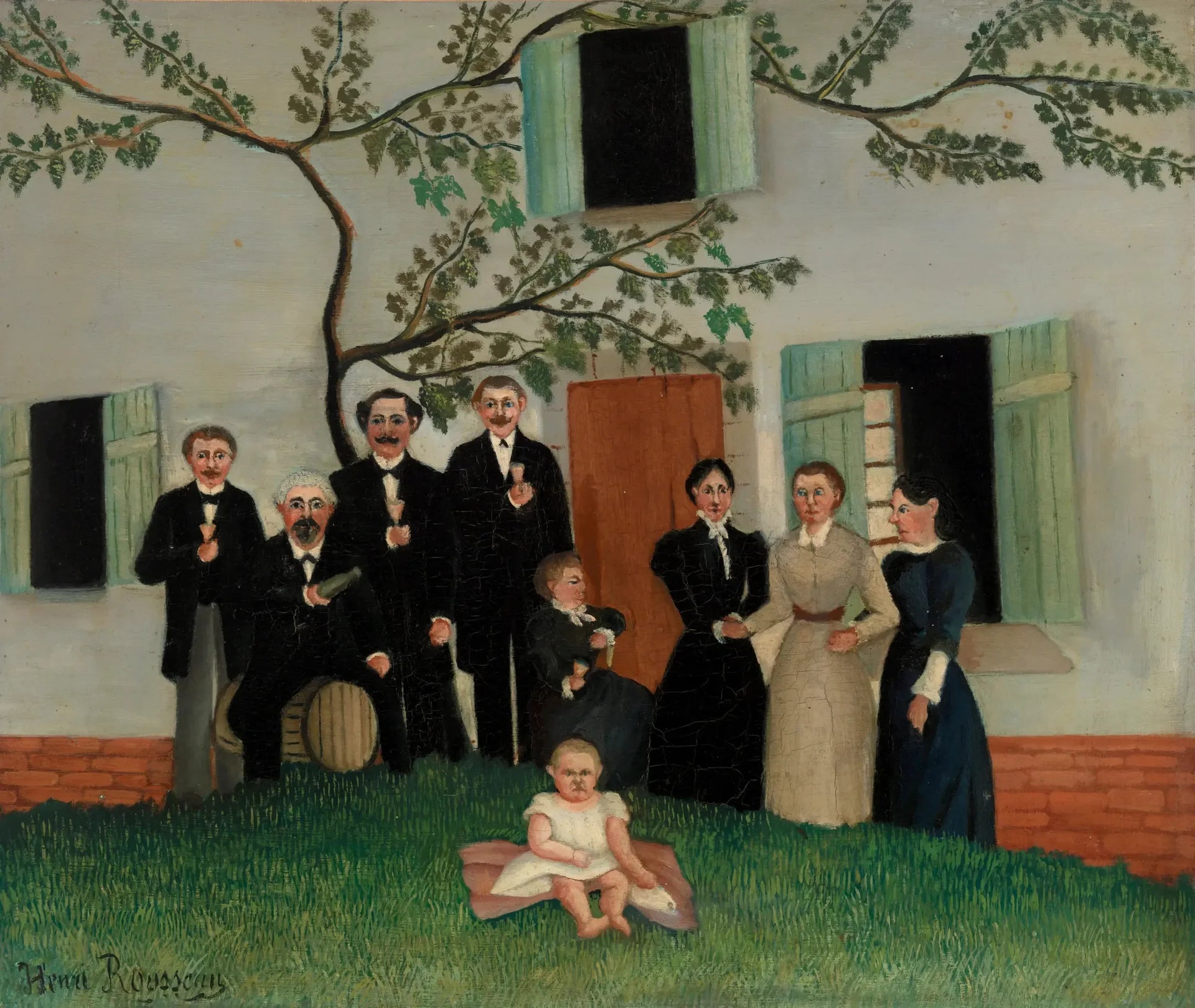 La Famille - Henri Rousseau image 1 reproduction de peinture à l’huile