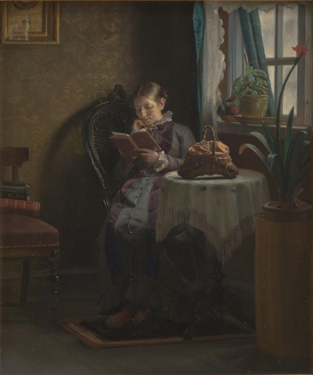 La femme de l’artiste lit - Michael Peter Ancher - Alpha Reproduction