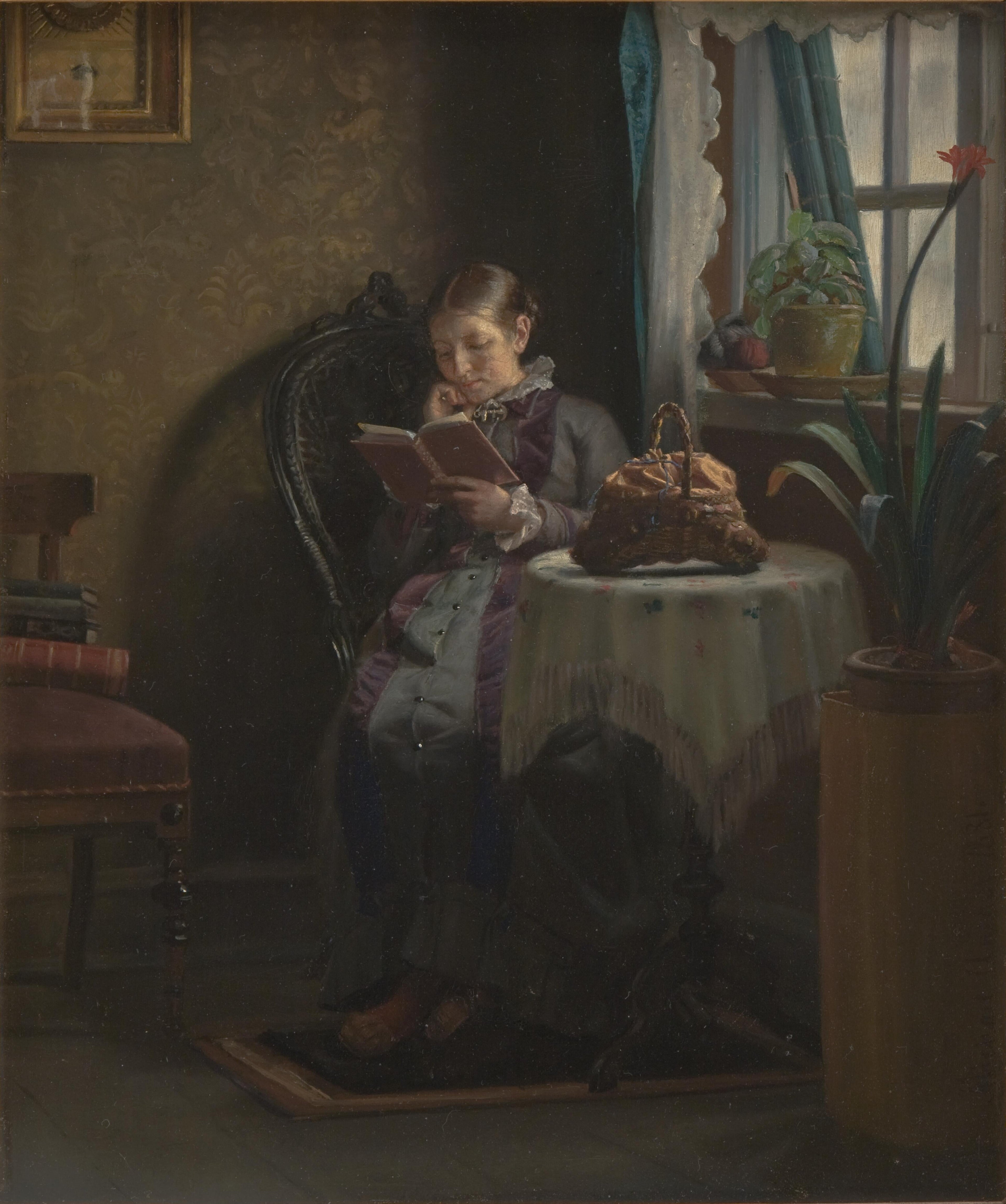 La femme de l’artiste lit - Michael Peter Ancher - Alpha Reproduction
