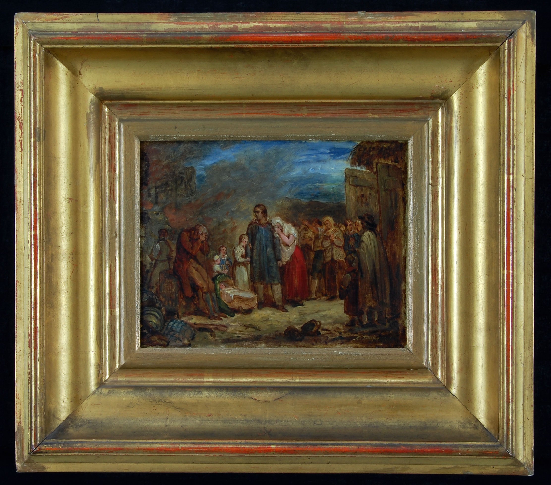 La ferme brûlée - Ary Scheffer - Alpha Reproduction