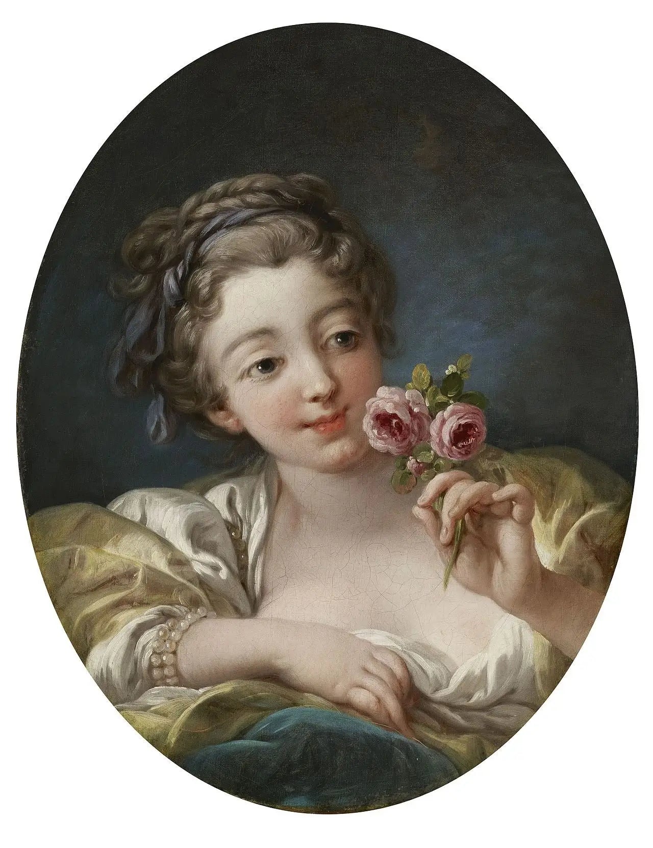 La fille aux roses - François Boucher - Alpha Reproduction